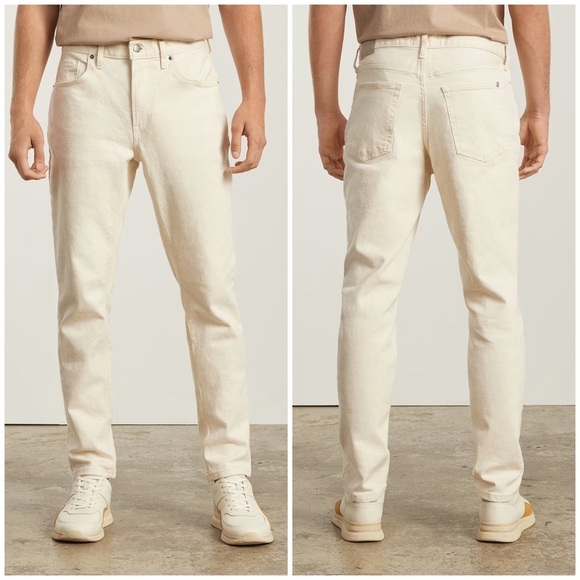 EVERLANE The Slim Fit Jeans Organic Cotton in Bone Cream Size 31 - Picture 10 of 10